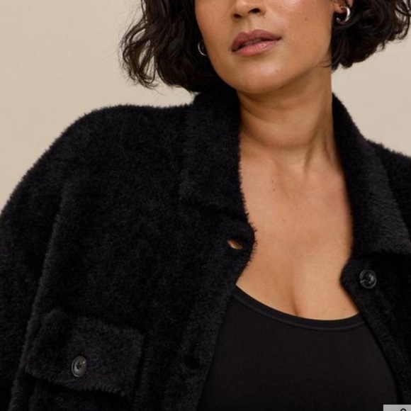 Torrid Eyelash Shacket Sweater Large - Picture 2 of 6